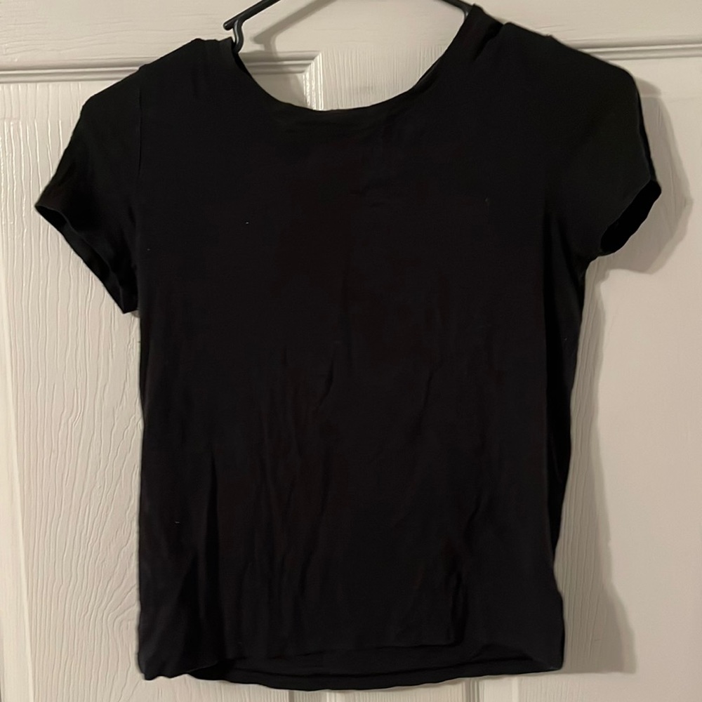 Basic black Aerie tee size extra small
